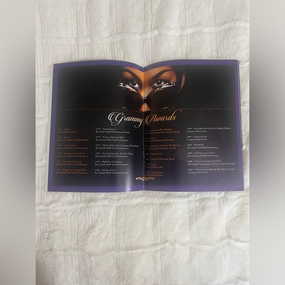 ORIGINAL Aretha Franklin Homegoing Service Program 2018 💜💜💜 - Picture 7 of 12